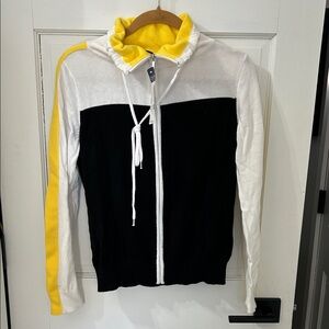 Chaps Black, White, and Yellow Hoodie